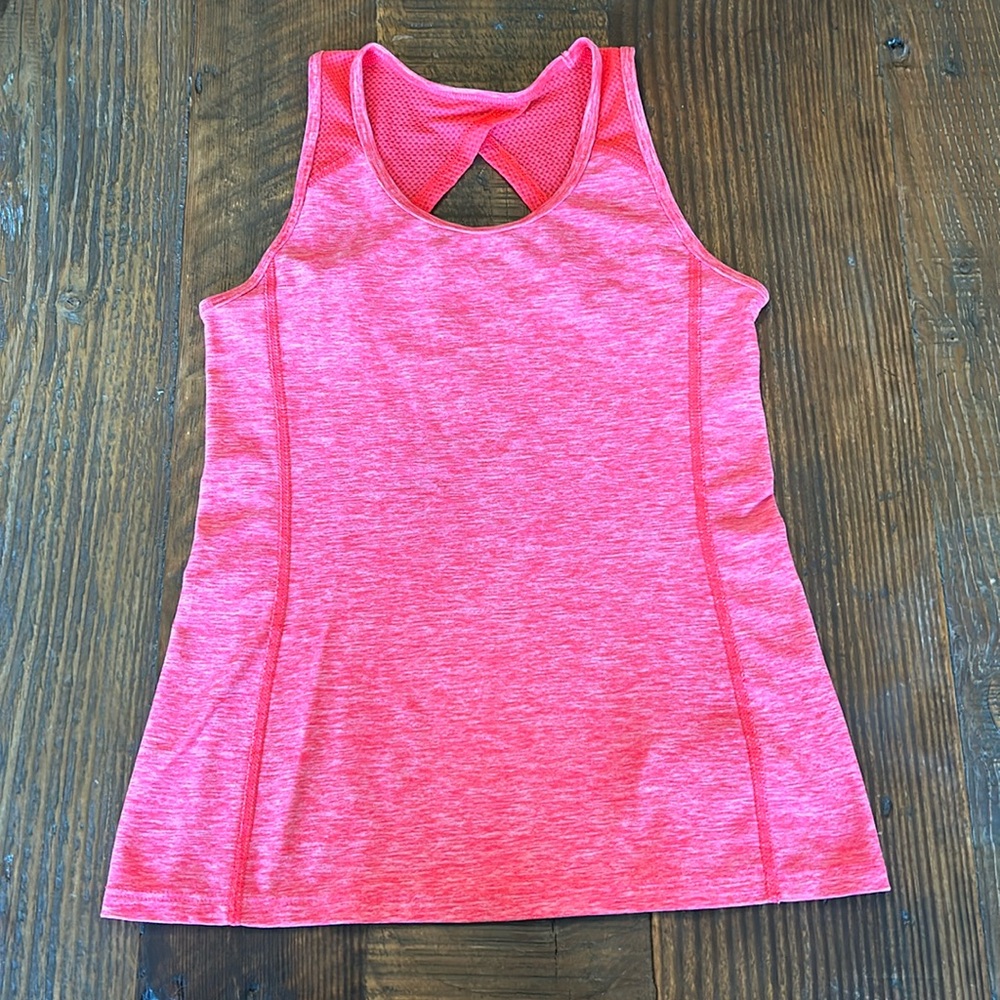 Orange Athletic Tank Top Old Navy Active Go- Dry Girls Small (6/7)